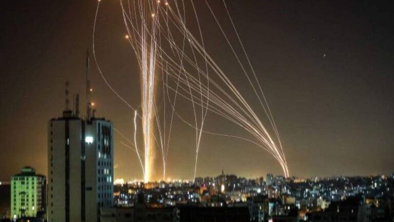 Imágenes del ataque de drones con misiles que Irán llevó adelante contra Israel.